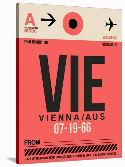 VIE Vienna Luggage Tag 1-NaxArt-Stretched Canvas
