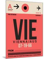 VIE Vienna Luggage Tag 1-NaxArt-Mounted Art Print