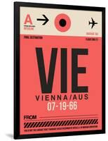 VIE Vienna Luggage Tag 1-NaxArt-Framed Art Print