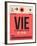 VIE Vienna Luggage Tag 1-NaxArt-Framed Art Print