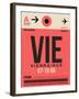 VIE Vienna Luggage Tag 1-NaxArt-Framed Art Print