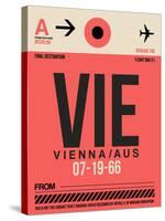 VIE Vienna Luggage Tag 1-NaxArt-Stretched Canvas