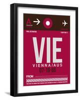 VIE Vienna Luggage Tag 2-NaxArt-Framed Art Print