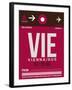 VIE Vienna Luggage Tag 2-NaxArt-Framed Art Print