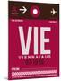 VIE Vienna Luggage Tag 2-NaxArt-Mounted Art Print