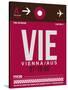 VIE Vienna Luggage Tag 2-NaxArt-Stretched Canvas