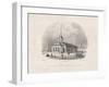 Vief of the First First St. Isaac's Church in 1710, 1845-Auguste de Montferrand-Framed Giclee Print