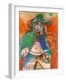 Vieil Homme Assis Mougins, c.1970-Pablo Picasso-Framed Art Print