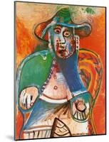 Vieil Homme Assis Mougins, c.1970-Pablo Picasso-Mounted Art Print