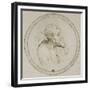 Vieillard à mi-corps, la tête de profil-Leonardo da Vinci-Framed Giclee Print