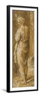 Vieillard debout drapé vu de dos, tête de profil-Biagio Pupini-Framed Premium Giclee Print