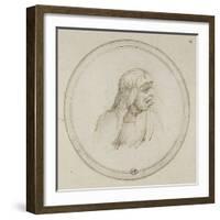 Vieille femme coiffée d'un voile-Leonardo da Vinci-Framed Giclee Print