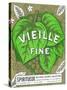 Vieille Fine Wine Label - Europe-Lantern Press-Stretched Canvas