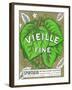 Vieille Fine Wine Label - Europe-Lantern Press-Framed Art Print