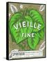 Vieille Fine Wine Label - Europe-Lantern Press-Framed Stretched Canvas