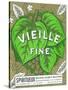 Vieille Fine Wine Label - Europe-Lantern Press-Stretched Canvas