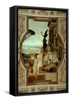 Vienna Burgtheatre (Court Theatre)-Gustav Klimt-Framed Stretched Canvas