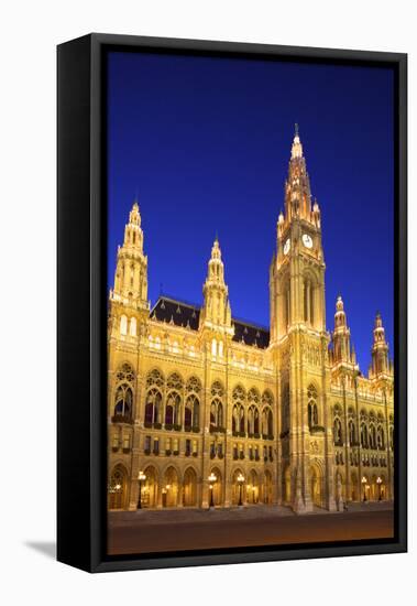 Vienna City Hall, Vienna, Austria-Neil Farrin-Framed Stretched Canvas