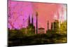 Vienna City Skyline-NaxArt-Mounted Art Print