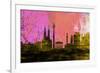 Vienna City Skyline-NaxArt-Framed Art Print