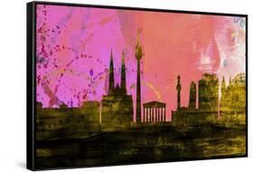 Vienna City Skyline-NaxArt-Framed Stretched Canvas