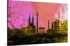 Vienna City Skyline-NaxArt-Stretched Canvas
