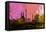 Vienna City Skyline-NaxArt-Framed Stretched Canvas