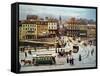 Vienna: Ferdinandsbreucke-Franz Poledne-Framed Stretched Canvas
