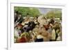 Vienna Lord Mayor Karl Lueger riding in his coach during the flower-corso in the Vienna Prater1904-Wilhelm Gause-Framed Giclee Print