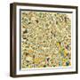 Vienna Map-Jazzberry Blue-Framed Premium Giclee Print