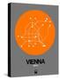 Vienna Orange Subway Map-NaxArt-Stretched Canvas