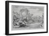 Vienna Print Cycle, Conquering Tabor Island on the Outskirts of Leopoldstadt, 1683 (Engraving)-Romeyn De Hooghe-Framed Giclee Print