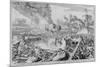 Vienna Print Cycle, Defence of the Fortifications of Vienna by Civilians, 1683 (Engraving)-Romeyn De Hooghe-Mounted Giclee Print