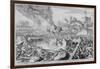 Vienna Print Cycle, Defence of the Fortifications of Vienna by Civilians, 1683 (Engraving)-Romeyn De Hooghe-Framed Giclee Print