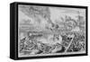 Vienna Print Cycle, Defence of the Fortifications of Vienna by Civilians, 1683 (Engraving)-Romeyn De Hooghe-Framed Stretched Canvas