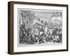 Vienna Print Cycle, Polish Cavalry Beginning Battle in the Vienna Forest, 1683 (Engraving)-Romeyn De Hooghe-Framed Giclee Print