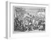 Vienna Print Cycle, Polish Cavalry Beginning Battle in the Vienna Forest, 1683 (Engraving)-Romeyn De Hooghe-Framed Giclee Print