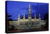 Vienna Rathaus-Chris Bliss-Stretched Canvas