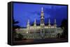 Vienna Rathaus-Chris Bliss-Framed Stretched Canvas