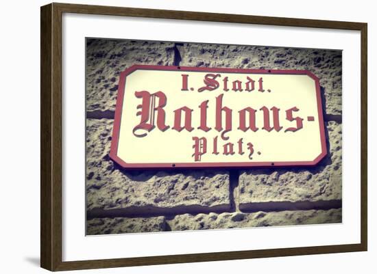 Vienna Sign-Tupungato-Framed Photographic Print