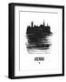 Vienna Skyline Brush Stroke - Black-NaxArt-Framed Art Print