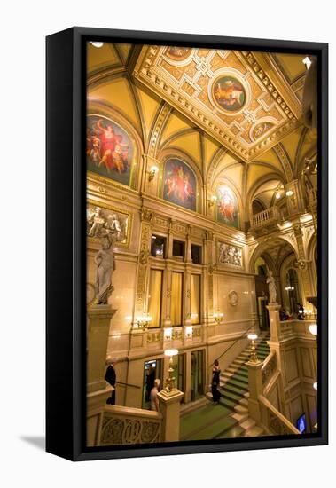 Vienna State Opera House, Vienna, Austria, Europe-Neil Farrin-Framed Stretched Canvas