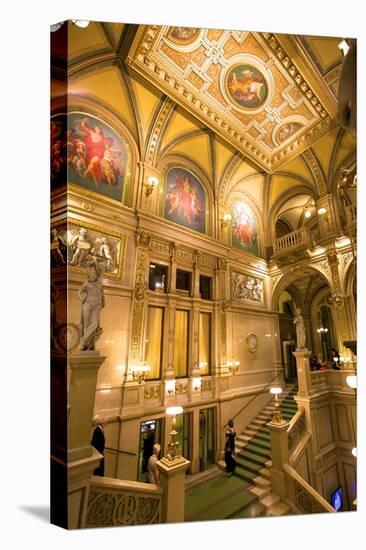 Vienna State Opera House, Vienna, Austria, Europe-Neil Farrin-Stretched Canvas