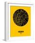 Vienna Street Map Yellow-NaxArt-Framed Art Print