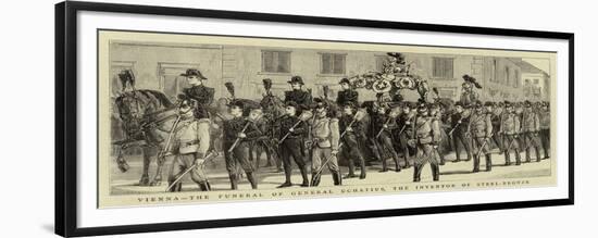 Vienna, the Funeral of General Uchatius, the Inventor of Steel-Bronze-null-Framed Giclee Print