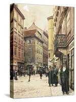 Vienna, the Jewish Quarter, 1905-Franz Poledne-Stretched Canvas