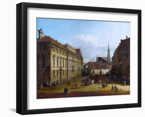 Vienna, the Lobkowitzplatz, Between 1758 and 1761-Bernardo Bellotto-Framed Giclee Print