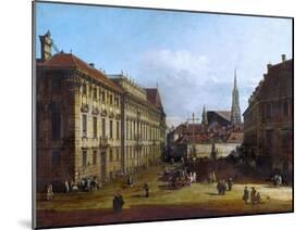 Vienna, the Lobkowitzplatz, Between 1758 and 1761-Bernardo Bellotto-Mounted Giclee Print