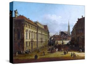 Vienna, the Lobkowitzplatz, Between 1758 and 1761-Bernardo Bellotto-Stretched Canvas