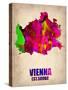 Vienna Watercolor Poster-NaxArt-Stretched Canvas